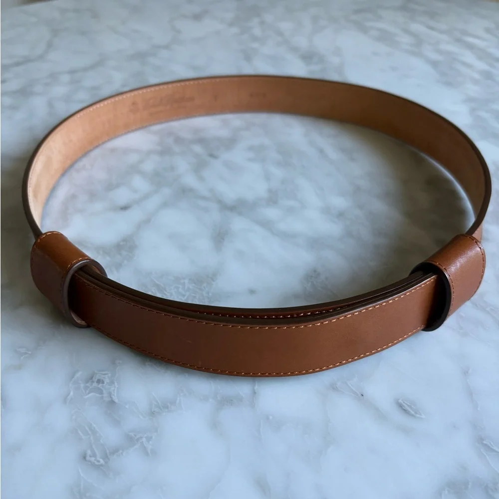Brooks Brothers Cognac Calfskin Belt - Picture 2 of 9